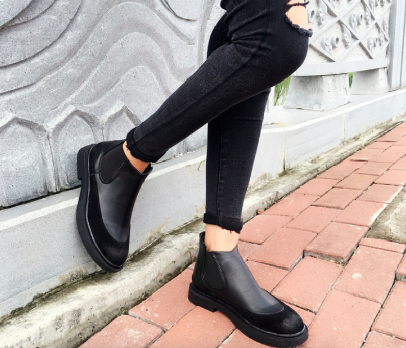 HA017 Ankle Boots Black